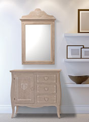 CREDENZA AMELIA 3 CASSETTI E 1 ANTA SENZA RIPIANO