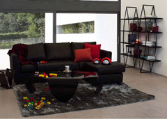 LIBRERIA JAZZ 4P.NERO 160X36X168H