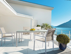 SEDIA CON BRACCIOLI TERRY BEIGE
