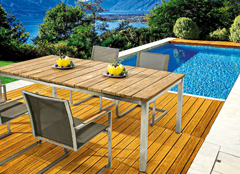 TAVOLO MURPHY TEAK RICICLATO 200X100