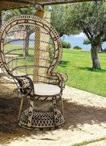 POLTRONA CON CUSCINO PAVONE NAT