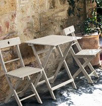 SEDIA BALCONY SBIANCATA