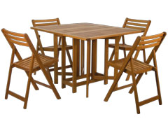 SET 5 CHARLOTTE COMPOSTO DA TAVOLO E 4 SEDIE FSC