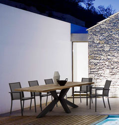 SEDIA CON BRACCIOLI KONNOR ANTRACITE