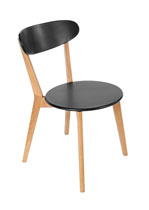 SEDIA SANGERMAN NERO 45X50X79H
