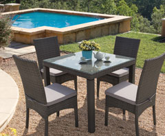 TAVOLO ATHENA GRIGIO 90x90 CON
