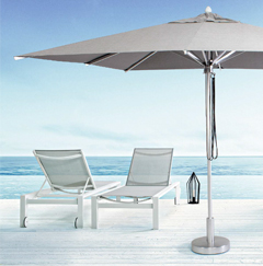 OMBRELLONE PONZA 3X3 GRIGIO
