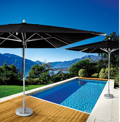 OMBRELLONE PONZA 3X3 NERO