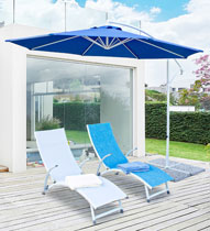 OMBRELLONE BRACCIO RIGO 3M BLU