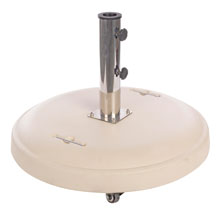 BASE OMBRELLONE C-RUOTE 50KG CREMA