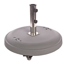 BASE OMBRELLONE C-RUOTE 50KG GRIGIO