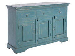 CREDENZA 3 ANTE 3 CASSETTO ANIA BLU