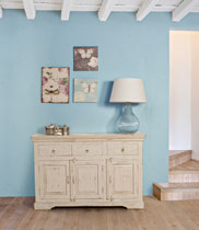 CREDENZA 3 ANTE 3 CASSETTI ANIA BIANCO