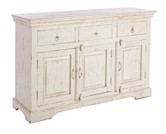 CREDENZA 3 ANTE 3 CASSETTI ANIA BIANCO