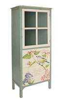 VETRINETTA 1 ANTE 4 CASSETTI BIRD