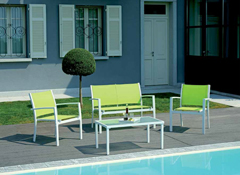 Set Cefalu Textilene verde mela