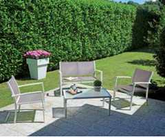 Set Cefalu Textilene grigio