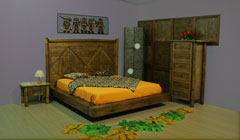 letto crash bambu e legno massiccio