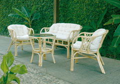 Divano 2 posti in rattan