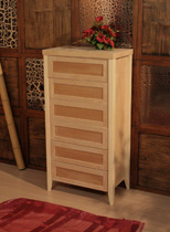 cassettiera in legno con 6 cassetti