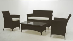 SALOTTO ELLIOT NOCE POLYRATTAN