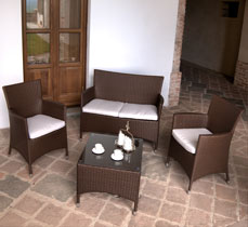 SALOTTO ELLIOT NOCE 4 PZ