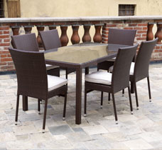 TAVOLO POLYRATTAN FRIULI NOCE
