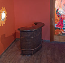 Mobile bar in midollino