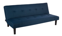 DIVANO LETTO FIRST BLU 179X86X75H