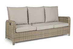 DIVANO 3P RECLINABILE C-C KENT COFFEE
