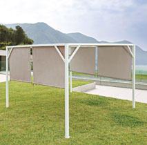 GAZEBO CIPRO BIANCO-TORTORA