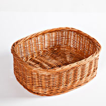 CESTO VIMINI ROSSO OVALE