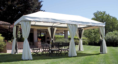 Gazebo rettangolare 6x3