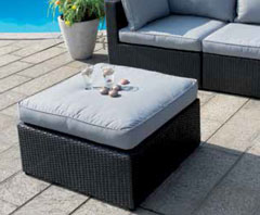 Angolare Jamaica Color nero Wicker