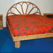 letti matrimoniali in rattan