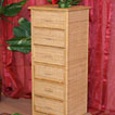 "cassettiera in rattan