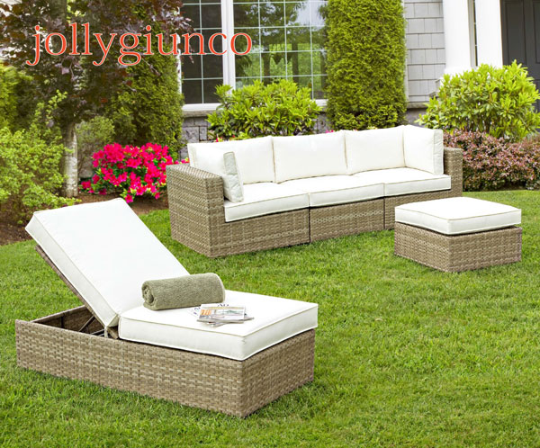 Salotto polyrattan angolare