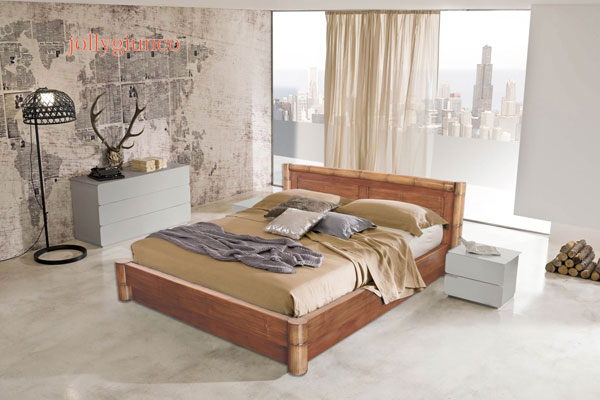 Letto matrimoniale con contenitore