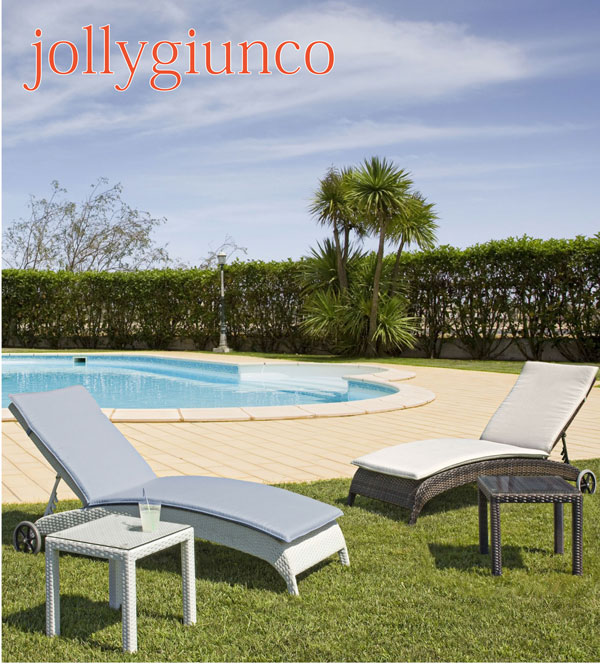 ettino prendisole in rattan sintetico