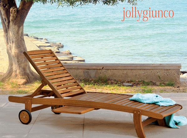 lettino prendisole legno