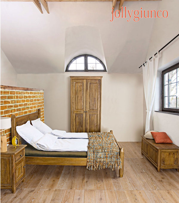 letto matrimoniale in legno massello