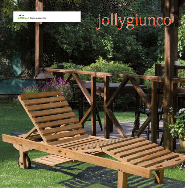 LETTINO PRENDI SOLE TEAK LINDA