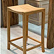 sgabello in teak