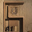 libreria in teak