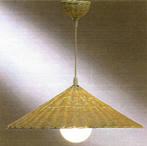 Lampadario in midollino