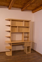 Scrivania in rattan a 2 cassetti