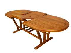 TAVOLO OVALE 180-240 X 100 DOUBLE